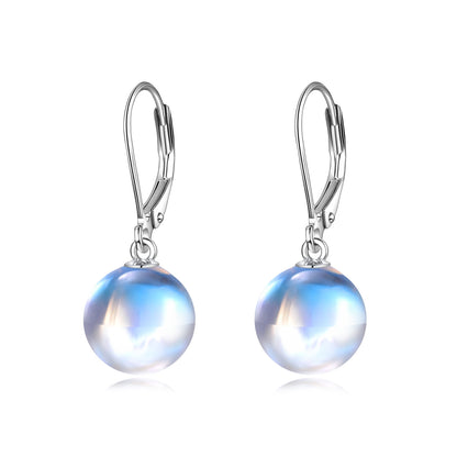 Moonstone Drop Earrings – Sterling Silver Glow