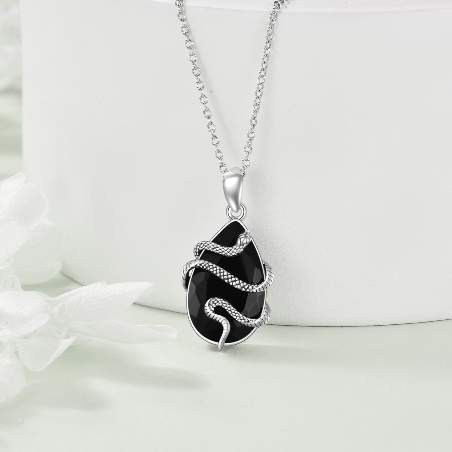 Snake Pendant – Sterling Silver Protection Necklace