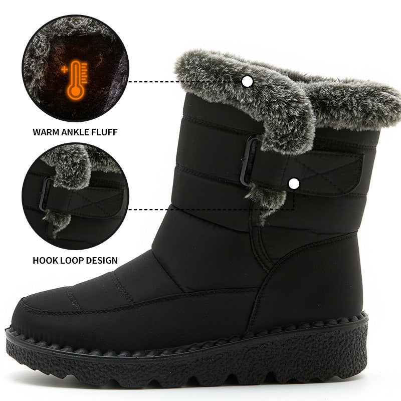 Snow Luxe™ Women’s Boots – Plush, Waterproof, Chic