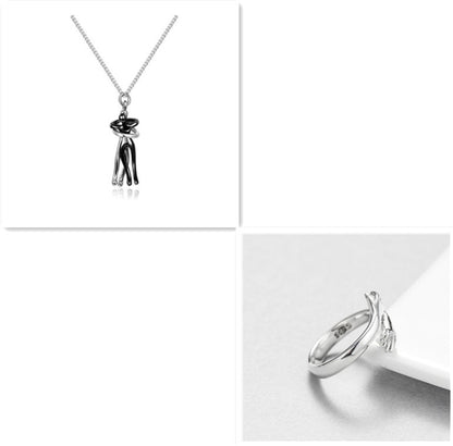 Love Hug Necklace – Unisex Couple Charm