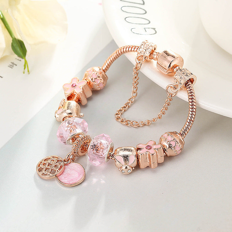 Geometric Love Bracelet – Rose Gold Chic