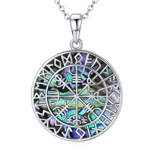 Viking Compass Necklace – Sterling Silver Strength