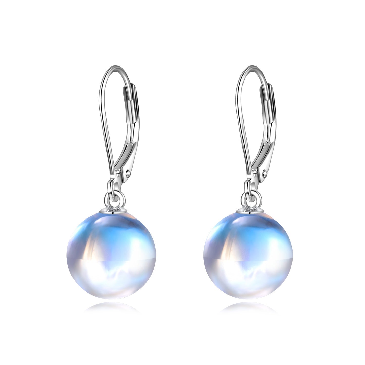 Moonstone Drop Earrings – Sterling Silver Glow