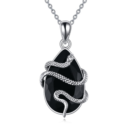 Snake Pendant – Sterling Silver Protection Necklace