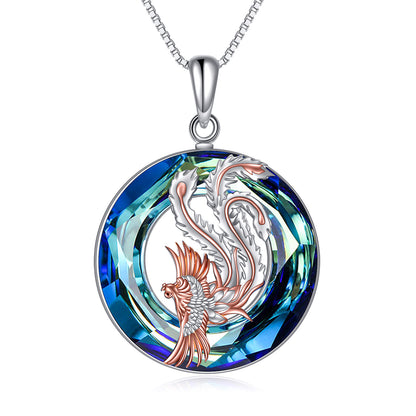 Phoenix Love Necklace – Sterling Silver Spark