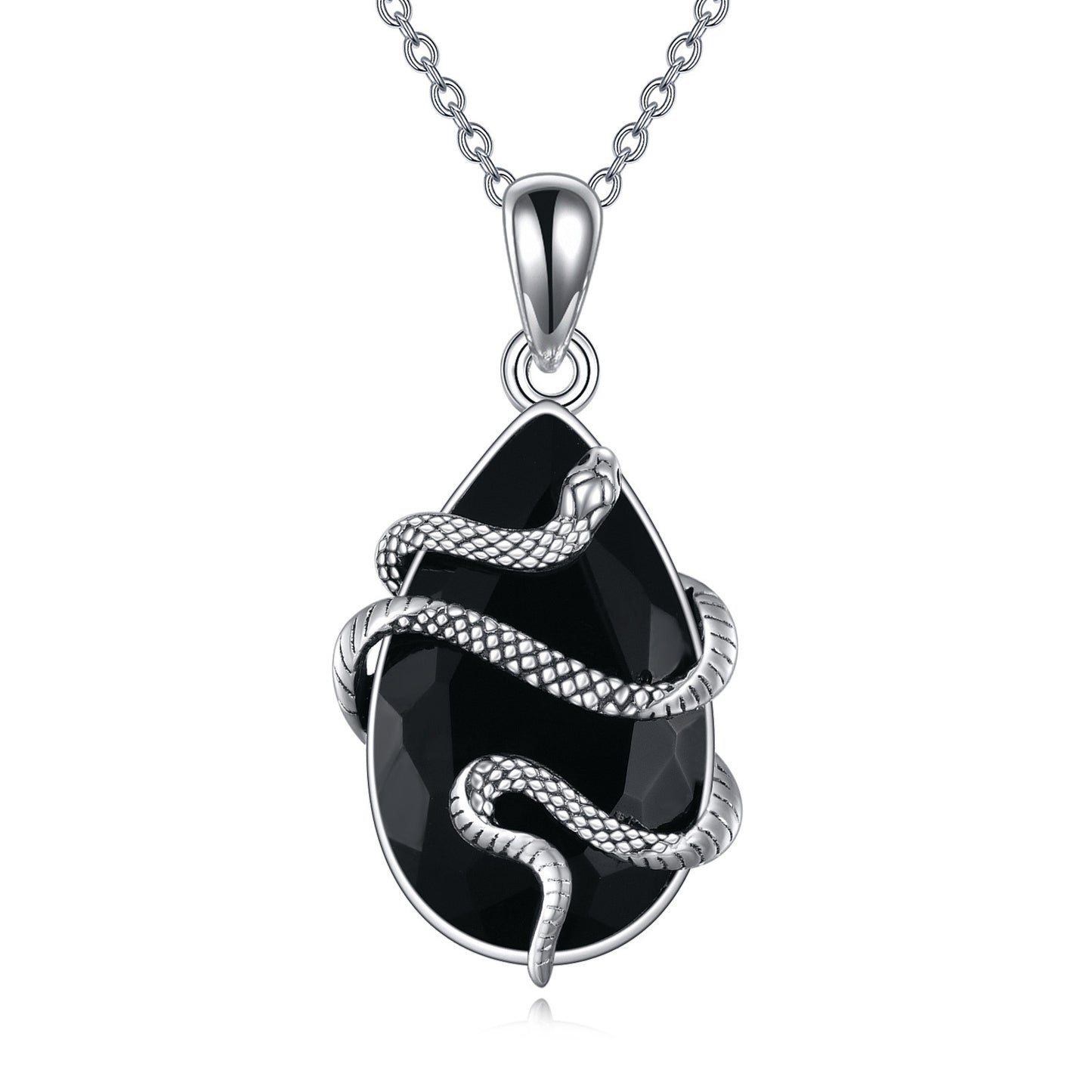 Snake Pendant – Sterling Silver Protection Necklace