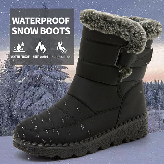 Snow Luxe™ Women’s Boots – Plush, Waterproof, Chic