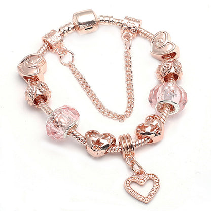 Geometric Love Bracelet – Rose Gold Chic