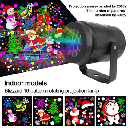 Fest Glow Projector – 16-in-1 Snowflake Light Show