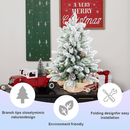 Snowberry Charm – 3ft Tabletop Christmas Tree