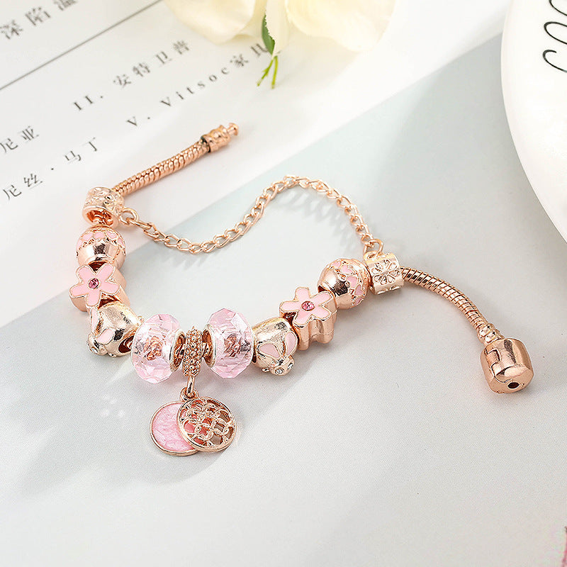 Geometric Love Bracelet – Rose Gold Chic