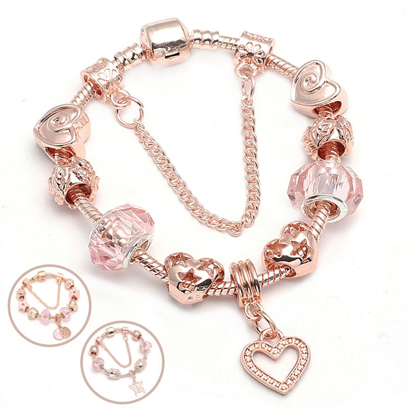 Geometric Love Bracelet – Rose Gold Chic