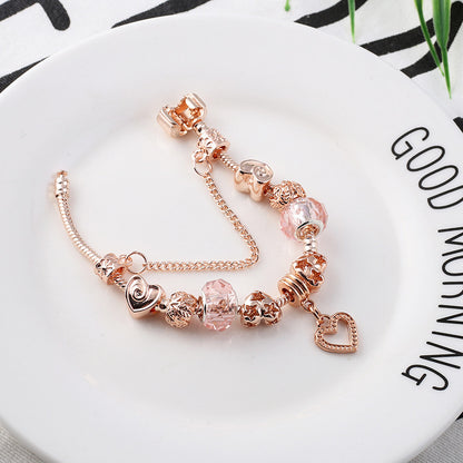 Geometric Love Bracelet – Rose Gold Chic
