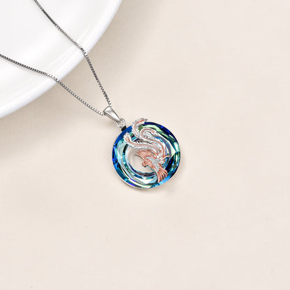 Phoenix Love Necklace – Sterling Silver Spark